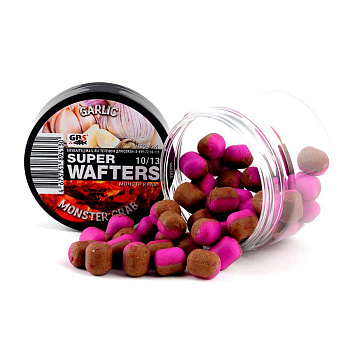 Бойлы нейтральные GBS Baits wafters  Garlic - Monster Crab 10x13мм  67 г (Чеснок - Монстр-Краб) 