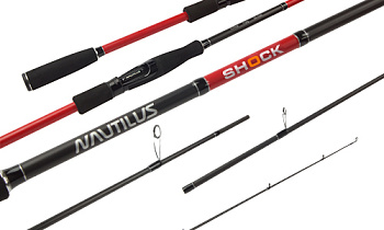 Спиннинг Nautilus Shock NSHS-802MH 240 см / 7-35г (двухчастное)