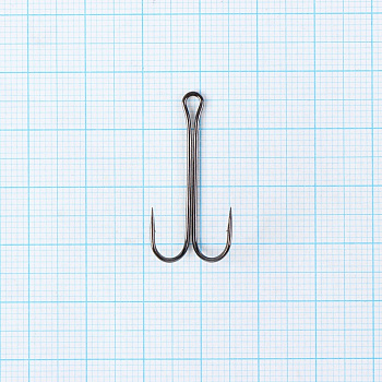 Крючок двойной KOI Double Hook Size 4 Black Nickel 10шт
