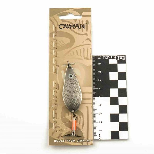 Колеблющаяся блесна Caiman Атом 50мм 10 гр. CN06 латунь1