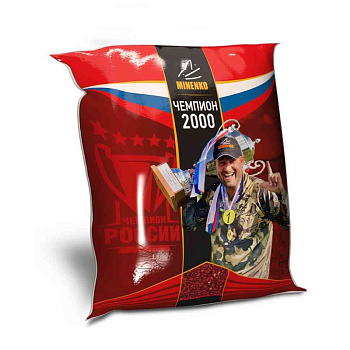 Прикормка фидерная Minenko Чемпион 2000 Клубника 0,75 кг (Клубника) 