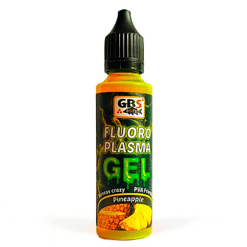 Флуоресцентный гель GBS Baits Fluoro Plazma Pineapple 50 мл 65 г Ананас