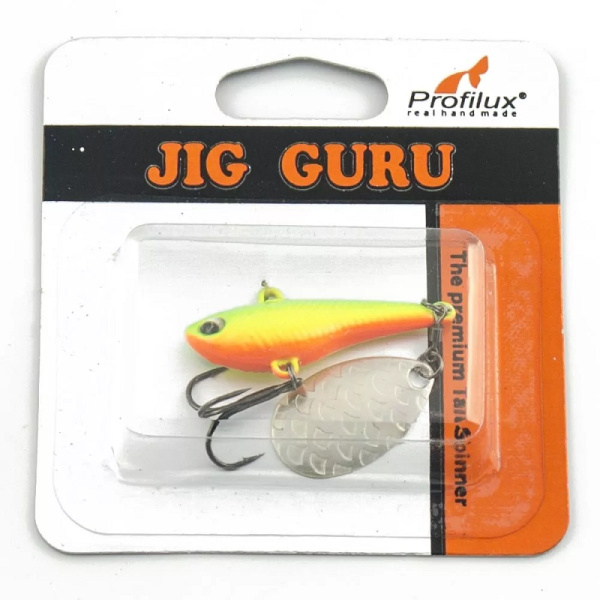 Тейл спиннер Profilux Jig Guru  14гр. цв.311 (Регги горизонтальный)